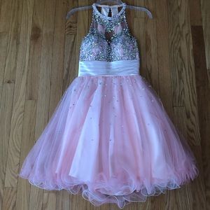 light pink formal dress